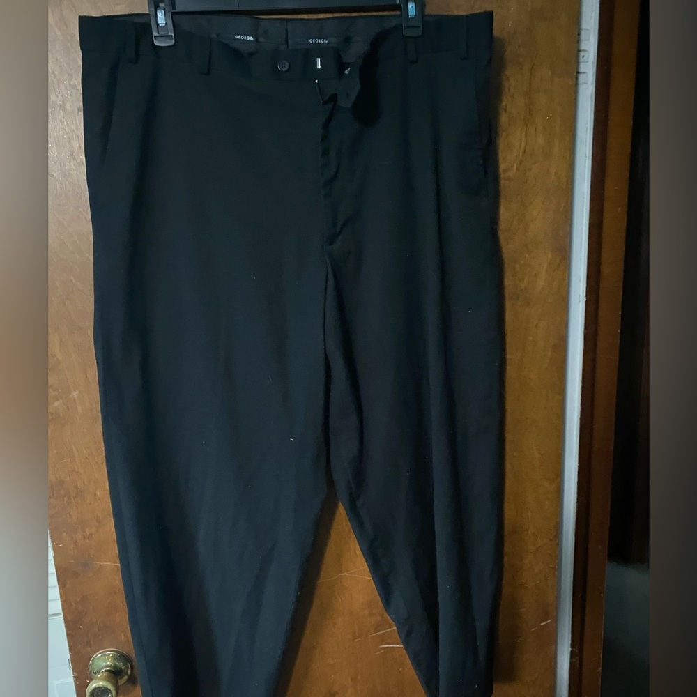 George Premium Chino Black Dress Pants, Size 44x30